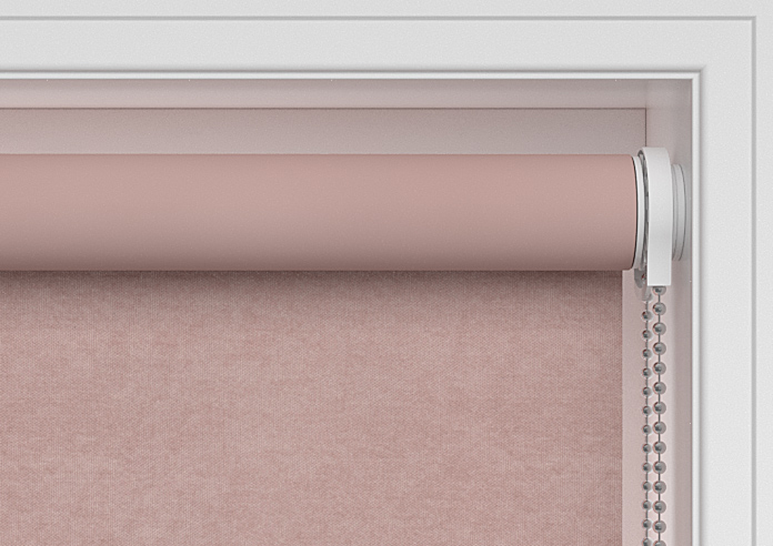 Flori Faux Suede (Blackout), Tickled Pink - Twist&Fit Roller Blind - Image 10